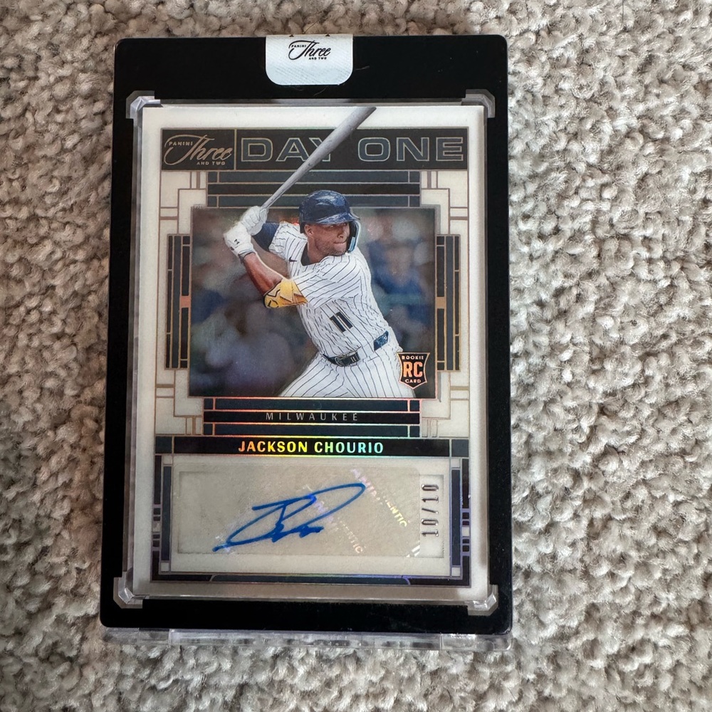 PANINI THREE AND TWO JACKSON CHOURIO 10/10 RC 3-D FACTORY SEALED AWESOME CARD